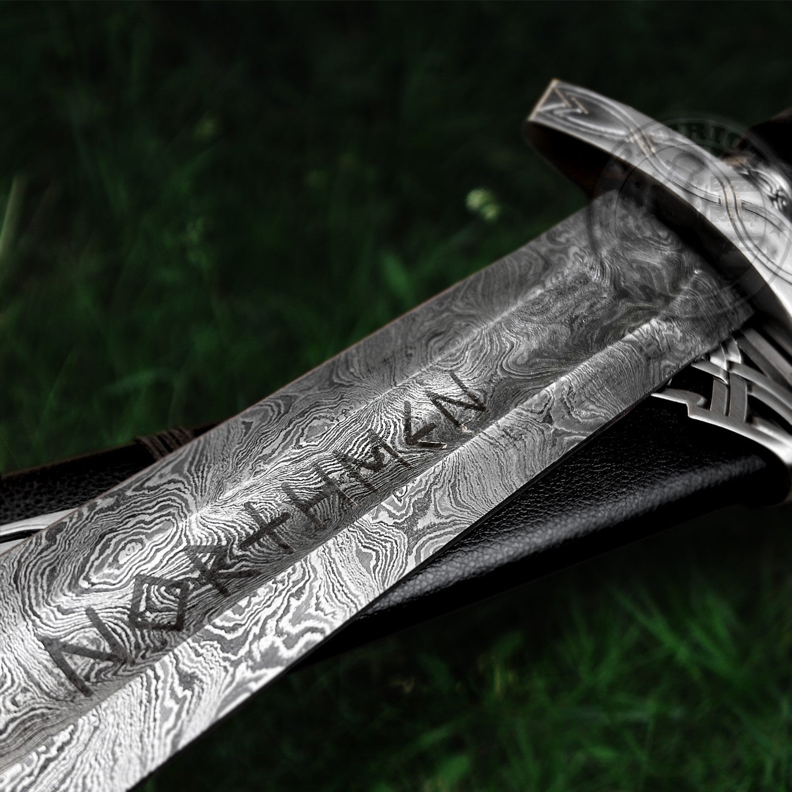 N0rse Viking Sword Damascus Steel Handmade Battle Ready Medieval Sword