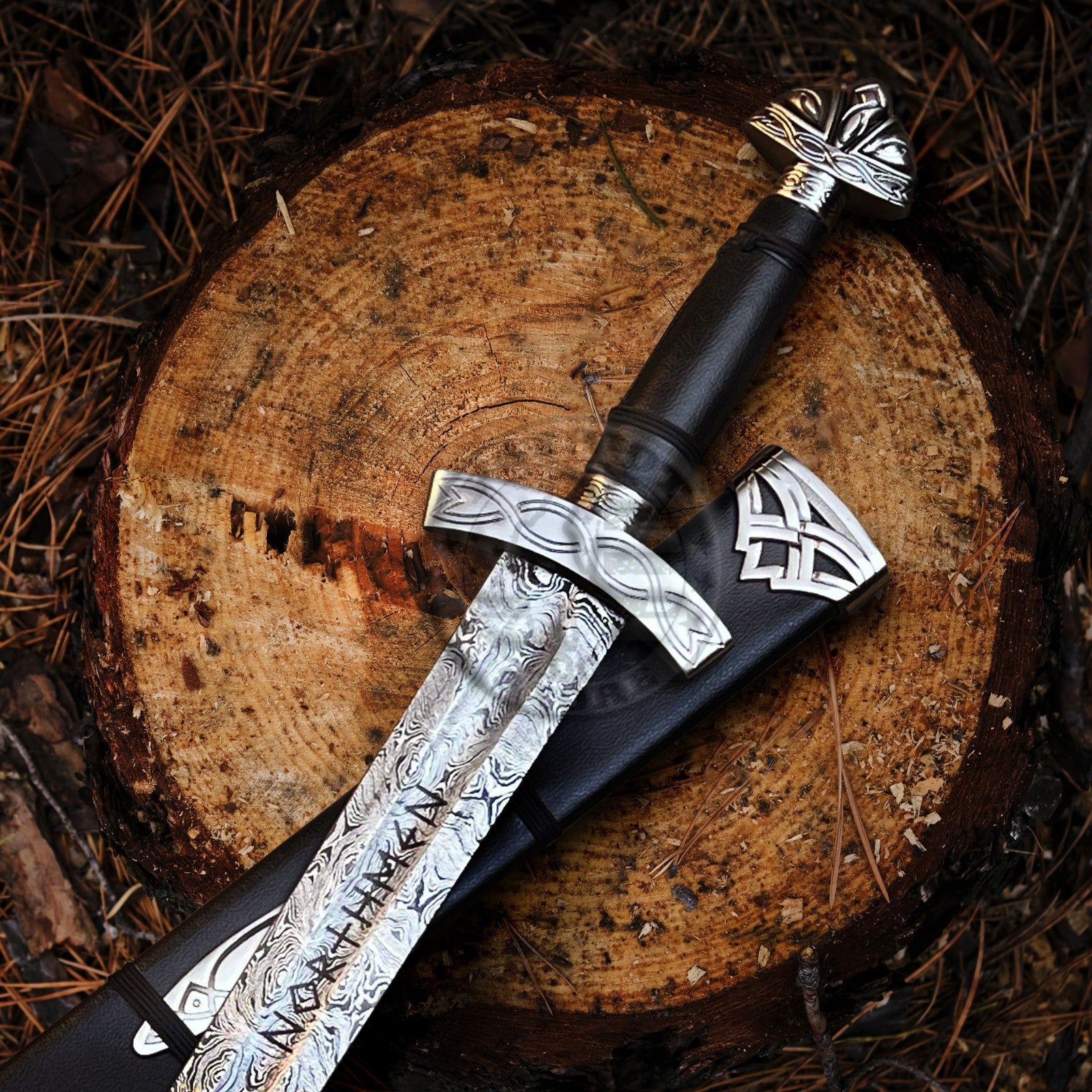 Hand Forged N0rse Viking Sword Damascus Steel Battle Ready Medieval Sword