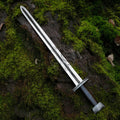 Handmade Full Tang Longsword Carbon Steel Blade Battle Ready USA C-Carbon Steel-