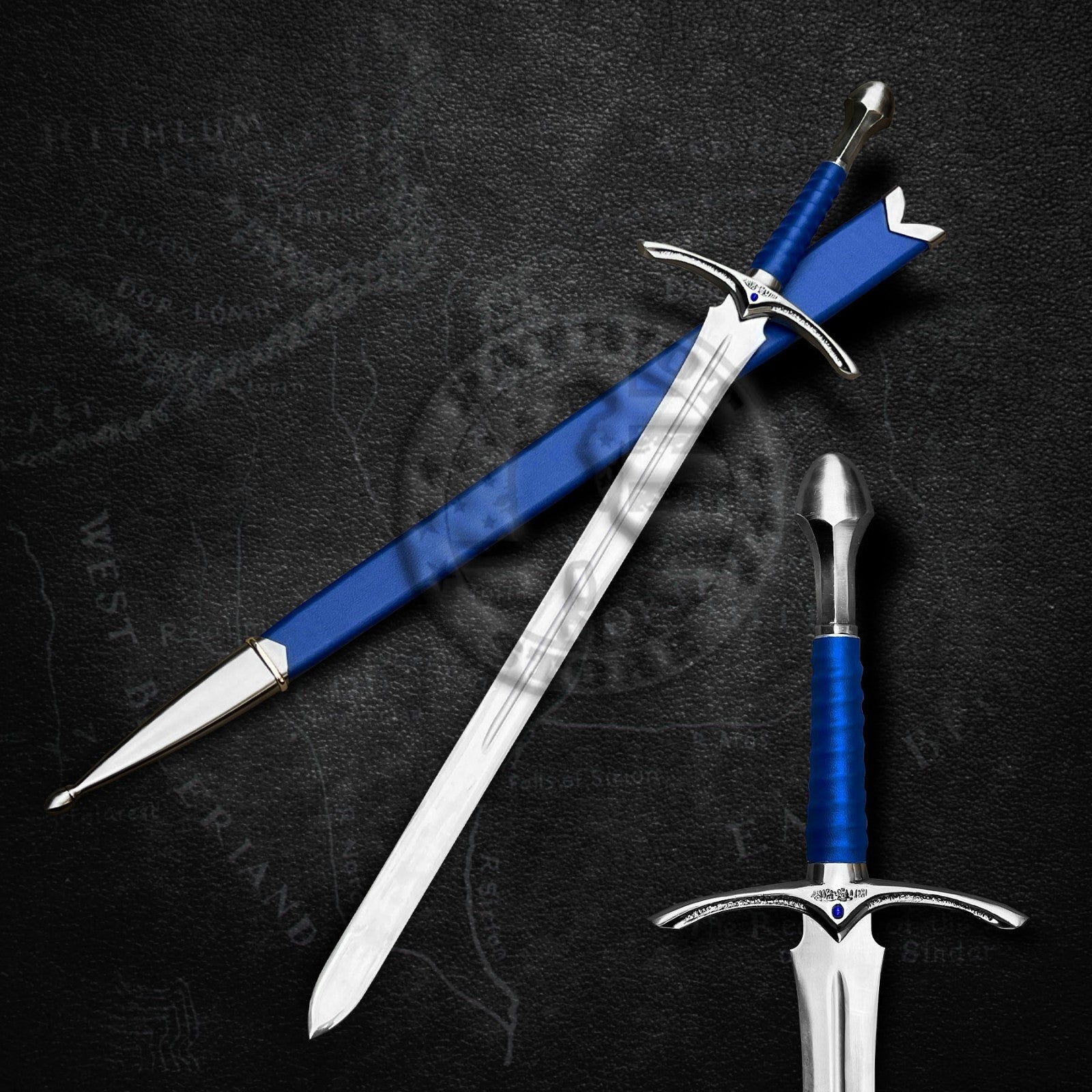 Aragorn Narsil Sword Replica – Battle Ready Carbon Steel Fantasy Blade