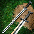 Battle Ready Full Tang Longsword Carbon Steel Blade Handmade Sword-Carbon Steel-