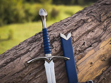 Blue Wizard Sword Inspired by Legendary Fantasy Weapon | Handmade Display Sword | Cosplay Prop | Medieval Fantasy Decor | Collectible Gift